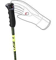 Leki Detect S - Freeridestöcke, Green/Yellow