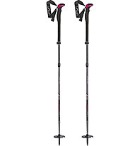 Leki Tour Stick Vario Carbon Lady - bastoncini scialpinismo - donna, Black/Pink