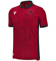 Macron Albanien 2024 Home - Fußballtrikot - Herren, Red