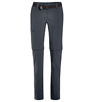 Maier Sports Inara Slim Zip - Damen-Trekkinghose mit Reißverschluss, Grey