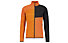 Meru Busselton Mock Neck Fz M - felpa in pile - uomo, Orange/Black