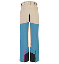 Meru Cevedale Print W - pantaloni da sci - donna, Beige/Azure/Pink