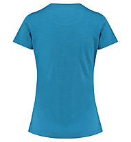 Meru Enköping Wool - T-shirt - donna, Blue
