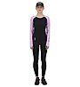 Mons Royale Bella Tech LS - maglia a maniche lunghe - donna, Pink/Black