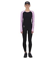 Mons Royale Bella Tech LS - maglia a maniche lunghe - donna, Pink/Black