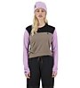 Mons Royale Yotei BF LS - maglia manica lunga - donna, Pink/Black/Brown