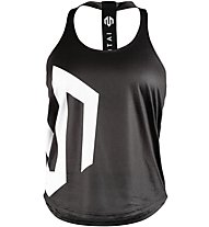 Morotai Brand Stringer - top fitness - donna, Black/White