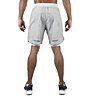 Morotai NKMR 2-Layer - pantaloni corti fitness - uomo, Light Grey
