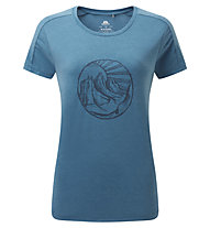 Mountain Equipment Headpoint Rising Sun W - T-shirt - Damen, Blue