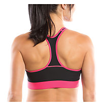 Moving Comfort Switch it up Racer Sport-BH, Black/PowerPink