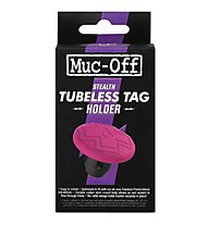 Muc-Off Tubeless Secure Tag Mount - valvola per gps tracker, Pink/Black
