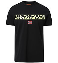 Napapijri Saras Solid - T-Shirt - Herren, Black