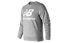 New Balance Essential Stacked Logo Crew - Sweatshirt - Herren, Grey