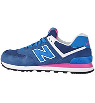 New Balance WL574 Suede Mesh - sneakers - donna, Blue/Pink