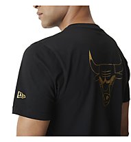 New Era Cap Metallic T Chicago Bulls - T-shirt - Herren, Black/Gold