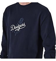 New Era Cap MLB Heritage Script Crew Los Angeles Dodgers - felpa sportiva - uomo, Dark Blue