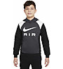 Nike Air Jr - felpa con cappuccio - bambino, Grey/Black/White