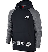 Nike Boys Sportswear Hoodie - Kapuzenjacke für Kinder, Black/Grey