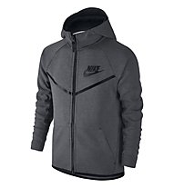 Nike Boys' Nike Sportswear Tech Fleece Windrunner Hoodie - giacca sportiva ragazzo, Carbon