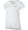 Nike Breathe - T-shirt running - donna, White