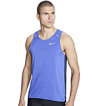Nike Breathe Rise 365 Hybrid - top running - uomo, Light Blue