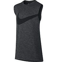 Nike Breathe Training Top - canotta fitness - ragazzo, Dark Grey