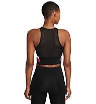Nike Color-Block Stripe - top fitness - donna, Black