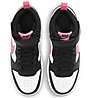 Nike Court Borough Mid 2 Jr - sneakers - ragazza, Black/White/Pink