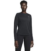 Nike Dri-FIT Crew-Neck - maglia maniche lunghe running - donna, Black