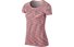 Nike Dri-FIT Knit - T-shirt running - donna, Blue/Pink