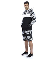 Nike Dri-FIT Hooded Training - felpa con cappuccio - uomo, Black/Grey/White