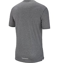 Nike Dri-FIT Miler Men's Short-Sleeve Knit Running Top - Laufshirt - Herren, Black/Grey