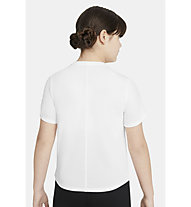 Nike  Dri-FIT One Big Kids' - T-Shirt Fitness - Mädchen, White/Black