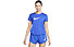 Nike Dri-FIT One Swoosh - Runningshirt - Damen, Blue/White
