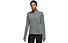Nike Dri-FIT Pacer 1/4-Zip - felpa running - donna, Grey