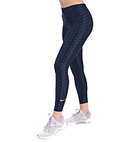 Nike Dri-FIT Power FFF - pantaloni fitness 7/8 - donna, Blue
