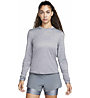 Nike Dri-FIT Swift Element UV W - maglia running maniche lunghe - donna, Light Grey