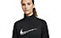 Nike Dri-FIT Swoosh Run - felpa running - donna, Black