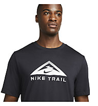 Nike Dri-FIT Trail - Trailrunningshirt - Herren, Black