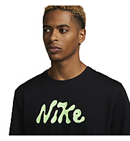 Nike Dri-FIT UV Miler Studio '72 - maglia running - uomo, Black/Light Green