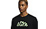 Nike Dri-FIT UV Miler Studio '72 - maglia running - uomo, Black/Light Green