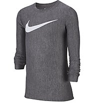 Nike Dri-ITt Training Top - maglia manica lunga fitness - ragazzo, Grey