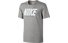 Nike Dry Block Training T-Shirt fitness uomo, Dark Grey Heather/White