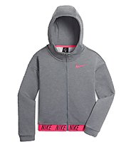 Nike Dry Training Hoodie Girls' - Kaupuzenjacke Fitness - Mädchen, Grey/Pink