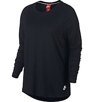 Nike Essential Top - maglia sportiva a manica lunga - donna, Black