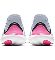 Nike Free RN 5.0 - Laufschuhe Natural Running - Damen, Light Blue/Pink