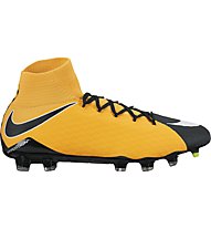 Nike Hypervenom Phatal III Dynamic Fit (FG) - scarpe da calcio terreni compatti, Orange/Black/White