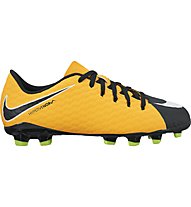 Nike Hypervenom Phelon III FG - scarpe da calcio terreni compatti - bambino, Orange/Black/White