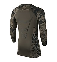 Nike Hyperwarm Compression Ambush maglietta manica lunga, Cargo Khaki/Black/White