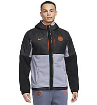 Nike Inter-Milan Winterized - giacca ibrida - uomo, Black/Light Blue/Orange